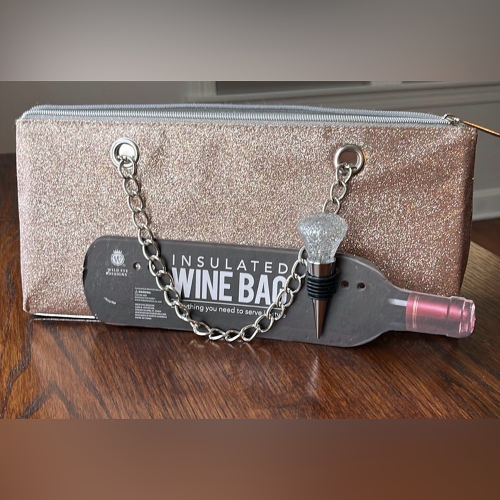 NEW Insulated Wine Bag; wears like a purse!